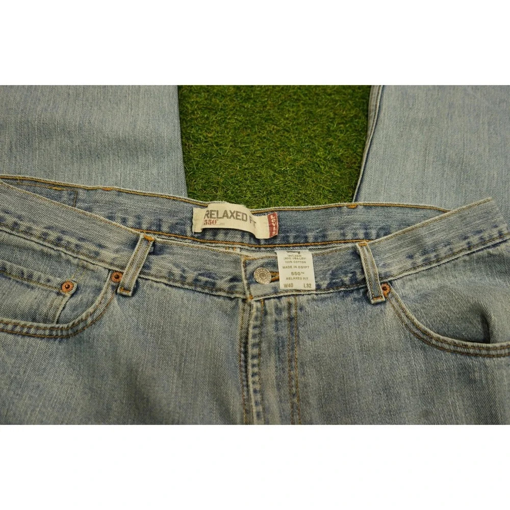 Levi's‎ 550 Jeans Mens 40x32 Blue Denim 5-Pockets Comfort High-Rise Straight Leg